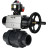 Кран шаровой BV4242E-FP-GRM-ISO Дн100 Ру10 полнопроходной, корпус - НПВХ, шар - НПВХ, уплотнение - EPDM, с пневмоприводом PA-DA-105-1 и БКВ APL-510N EX в Алматы
