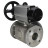 Кран шаровой BV3232P(4pc)-FP-3WL-F Ду100 Ру16 полнопроходной трехходовой, фланцевый, корпус - нержавеющая сталь SS316, с пневмоприводом PA-DA-105-1 двойного действия и пневмораспределителем 4M310-08 DC24V в Алматы