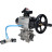 Кран шаровой BV3232P(3pc)-FP-SW-ISO-H Ду100 Ру63 полнопроходной, корпус - нержавеющая сталь SS316, под приварку, с пневмоприводом PA-DA-105-1, пневмораспределителем 4V320-10 AC220V, БКВ APL-210N в Алматы