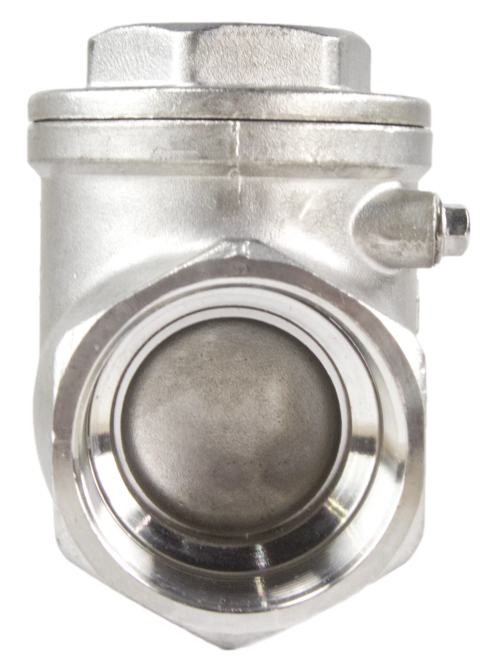 Клапан обратный VC3232P-T 2″ 1/2 Ду65 Ру16 муфтовый, поворотный, корпус - нержавеющая сталь, диск - нержавеющая сталь, уплотнение - PTFE в Алматы