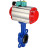 Затвор дисковый поворотный WBV1132N-2W-Fb-H Ду50 Ру16 корпус - чугун GG25, диск - нержавеющая сталь 316L, уплотнение - NBR, с пневмоприводом PA-DA-065, пневмораспределителем 4M310-08 AC220V и магнитным переключателем ALS200D в Алматы