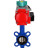 Затвор дисковый поворотный WBV1132N-2W-Fb-H Ду50 Ру16 корпус - чугун GG25, диск - нержавеющая сталь 316L, уплотнение - NBR, с пневмоприводом PA-DA-065, пневмораспределителем 4M310-08 AC220V и магнитным переключателем ALS200D в Алматы