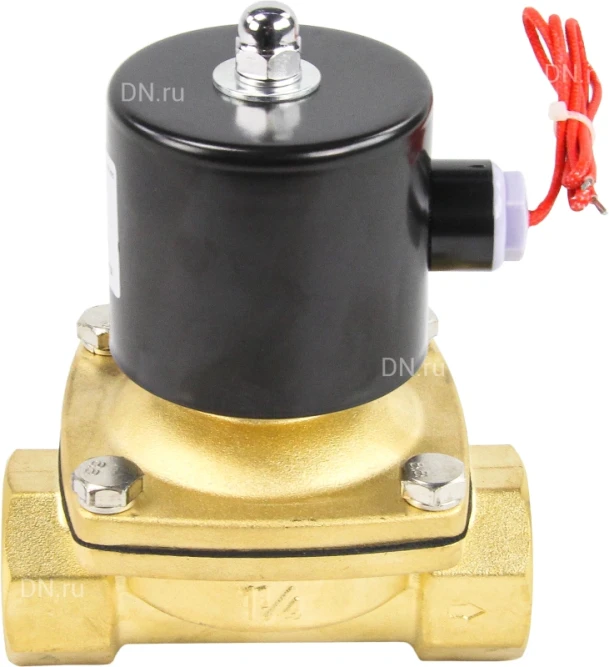 Клапан электромагнитный VS100-ET-NC-24VAC 1 1/4″ Ду32 Ру10 прямого действия двухходовой, корпус - латунь, присоединение - внутренняя резьба, уплотнение - EPDM, нормально-закрытый, катушка - 24 В AC в Алматы