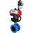 Затвор дисковый поворотный WBV1313E-2W-F-H Ду125 Ру16 фланцевый, корпус - чугун GGG40, диск - чугун GGG40, EPDM, с пневмоприводом PA-DA-130, пневмораспределителем 4M310-08 AC220V, ручным дублером MON1-250-T26-ISO и БПВ AFC2000 в Алматы