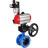 Затвор дисковый поворотный WBV1313E-2W-F-H Ду125 Ру16 фланцевый, корпус - чугун GGG40, диск - чугун GGG40, EPDM, с пневмоприводом PA-DA-130, пневмораспределителем 4M310-08 AC220V, ручным дублером MON1-250-T26-ISO и БПВ AFC2000 в Алматы