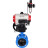 Затвор дисковый поворотный WBV1313E-2W-F-H Ду125 Ру16 фланцевый, корпус - чугун GGG40, диск - чугун GGG40, EPDM, с пневмоприводом PA-DA-130, пневмораспределителем 4M310-08 AC220V, ручным дублером MON1-250-T26-ISO и БПВ AFC2000 в Алматы