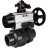 Кран шаровой BV4242E-FP-GRM-ISO Дн40 Ру10 полнопроходной, корпус - НПВХ, шар - НПВХ, уплотнение - EPDM, с пневмоприводом PA-DA-105-1, пневмораспределителем 4M310-08 AC220V и БКВ APL-210N в Алматы