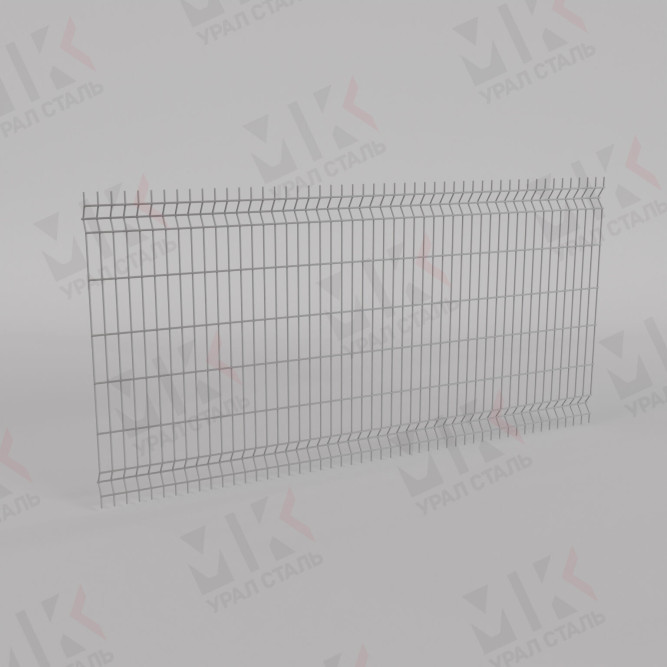 3Д забор белый (RAL 9003) 2500х3000х1.5 Profi в Алматы