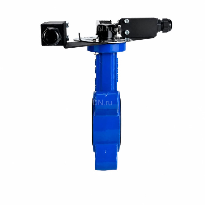 Затвор дисковый поворотный WBV1631E-2W-Fb-H Ду150 Ру16 LUG межфланцевый, корпус - чугун QT450, диск - нержавеющая сталь AISI 304, уплотнение - EPDM, с рукояткой и двумя концевыми датчиками LS-103 250В в Алматы