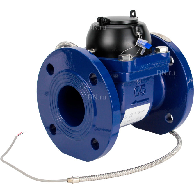 Счетчик холодной воды турбинный MТХ1и Ду80 Ру16 с импульсным выходом, чугунный, фланцевый, L=225мм в Алматы