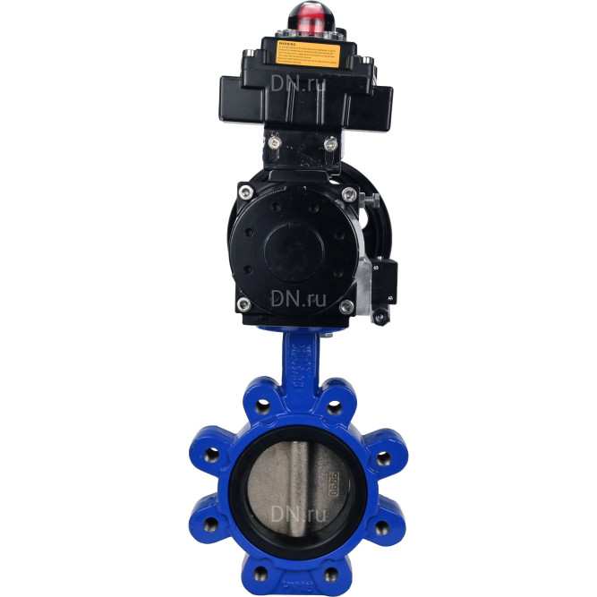 Затвор дисковый поворотный WBV1616N-2W-Fb-H Ду125 Ру16 LUG корпус - чугун QT450, диск - чугун QT450, уплотнение - NBR, с пневмоприводом PA-DA-105-1, пневмораспределителем 4M310-08 AC220V, БКВ APL-410N EX и БПВ AFC2000 в Алматы
