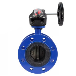 Затвор дисковый поворотный WBV1331E-2W-F-H Ду150 Ру16 фланцевый, корпус - чугун GGG40, диск - нержавеющая сталь 304, уплотнение - EPDM, с редуктором HGB RQN2-320Z