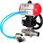 Кран шаровой BV3131P(3pc)-FP-W-ISO-H LONG Ду150 Ру16 полнопроходной, корпус - нержавеющая сталь 304, уплотнение - PTFE, под приварку, с пневмоприводом PA-DA-140, пневмораспределителем 4V320-08 AC220V и редуктором MON4-1200-T54-ISO в Алматы
