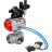 Кран шаровой BV3232P(4pc)-SP-3WL-T-ISO-H Ду50 Ру63, стандартнопроходной, корпус - нержавеющая сталь 316, уплотнение - PTFE, внутренняя резьба, с пневмоприводом PA-SA-083, пневмораспределителем 4V320-08 AC220V, БКВ APL-210N, БПВ AFC2000 в Алматы