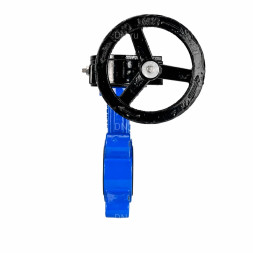 Затвор дисковый поворотный WBV1631N-2W-Fb-H Ду65 Ру16 LUG межфланцевый, корпус - чугун QT450, диск - нержавеющая сталь AISI 304, уплотнение - NBR, с редуктором RDN RQN1-150Z-T24