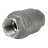 Клапан обратный VCS3232P-T 3/4″ Ду20 Ру16 резьбовой, пружинный, корпус - нержавеющая сталь 316, диск - нержавеющая сталь 316, уплотнение - металл в Алматы