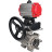 Кран шаровой BV3232P(3pc)-FP-SW-ISO-H Ду40 Ру63 полнопроходной, корпус - нержавеющая сталь SS316, под приварку, с пневмоприводом PA-DA-065, ручным дублером MON1-250-T26-ISO в Алматы