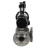 Кран шаровой BV3232P(4pc)-FP-3WL-F Ду100 Ру16 полнопроходной трехходовой, фланцевый, корпус - нержавеющая сталь SS316, с пневмоприводом PA-DA-105-1 двойного действия, пневмораспределителем 4M310-08 DC24V и БПВ AFC2000 в Алматы