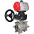 Кран шаровой BV3232P(3pc)-FP-SW-ISO-H Ду50 Ру63 полнопроходной, корпус - нержавеющая сталь SS316, под приварку, с пневмоприводом PA-DA-083, ручным дублером MON1-250-T26-ISO в Алматы