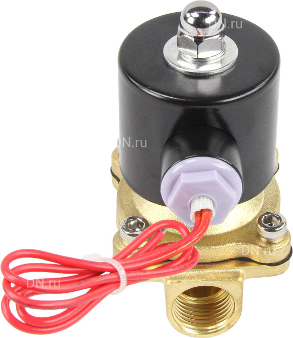 Клапан электромагнитный VS100-NT-NC-24VAC 1/2″ Ду15 Ру10 прямого действия двухходовой, корпус - латунь, присоединение - внутренняя резьба, уплотнение - NBR, нормально-закрытый, катушка - 24 В AC в Алматы