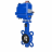 Затвор дисковый поворотный WBV1413E-2W-Fb-H Ду40 Ру16, корпус - чугун GGG50, диск - чугун GGG40, уплотнение - EPDM, с электроприводом QT-N-003EM-O1-12VDC-У1 blue 12В в Алматы
