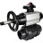 Кран шаровой BV4242E-FP-GRM-ISO Дн100 Ру10 полнопроходной, корпус - НПВХ, шар - НПВХ, уплотнение - EPDM, с пневмоприводом PA-DA-105-1, пневмораспределителем 4M310-08 AC220V и БКВ APL-210N в Алматы