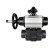 Кран шаровой BV4242E-FP-GRM-ISO Дн100 Ру10 полнопроходной, корпус - НПВХ, шар - НПВХ, уплотнение - EPDM, с пневмоприводом PA-DA-105-1, пневмораспределителем 4M310-08 AC220V и БКВ APL-210N в Алматы