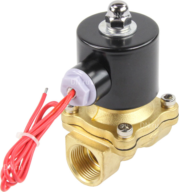 Клапан электромагнитный VS100-NT-NC-24VAC 3/4″ Ду20 Ру10 прямого действия двухходовой, корпус - латунь, присоединение - внутренняя резьба, уплотнение - NBR, нормально-закрытый, катушка - 24 В AC в Алматы