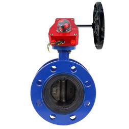 Затвор дисковый поворотный WBV1331E-2W-F-H Ду80 Ру16 фланцевый, корпус - чугун GGG40, диск - нержавеющая сталь 304, уплотнение - EPDM, с редуктором HGBF RQN1-180Z