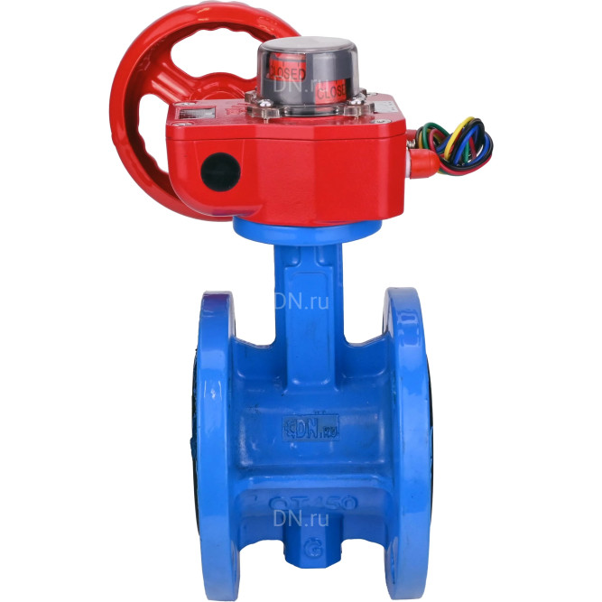 Затвор дисковый поворотный WBV1313E-2W-F-H Ду150 Ру16 фланцевый, корпус - чугун GGG40, диск - чугун GGG40, уплотнение - EPDM, с редуктором HGBF RQN2-320Z в Алматы