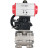 Кран шаровой BV3232P(3pc)-FP-SW-ISO-H Ду80 Ру63 полнопроходной, корпус - нержавеющая сталь SS316, под приварку, с пневмоприводом PA-DA-105, ручным дублером MON2-450-T28-ISO в Алматы