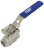 Кран шаровой BV3232P(2pc)-FP-T-ISO-H Ду15 Ру63 полнопроходной двухходовой, нержавеющая сталь 316, внутренняя резьба, уплотнение - PTFE, с ISO-фланцем и рукояткой, 9х9, F03/F04 в Алматы