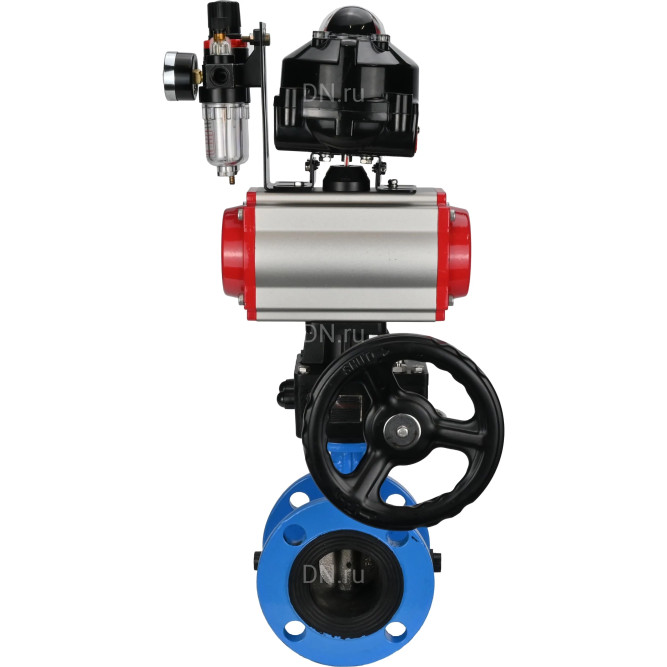 Затвор дисковый поворотный WBV1313E-2W-F-H Ду65 Ру16 фланцевый, корпус - чугун GGG40, диск - чугун GGG40, EPDM, с пневмоприводом PA-DA-105, пневмораспределителем 4V320-08 AC220V, БКВ APL-510N EX, дублером MON1-250-T26-ISO и БПВ AFC2000 в Алматы