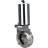 Затвор дисковый поворотный WBV3131S-2W-W-H Ду80 Ру10 под приварку, пищевая нержавеющая сталь 304, уплотнение – Silicon, с пневмоприводом PA-SA-85 с возвратными пружинами в Алматы