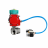 Кран шаровой BV3232P(4pc)-SP-3WT-T-ISO-H WDVF Ду25 Ру63 стандартнопроходной, 3-ходовой Т-тип, внутренняя резьба, нержавеющая сталь AISI 316, с пневмоприводом PA-DA-065, пневмораспределителем 4V320-08 AC220V и магнитным переключателем ALS200D в Алматы