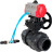 Кран шаровой BV4242E-FP-GRM-ISO Дн80 Ру10 полнопроходной, корпус - НПВХ, шар - НПВХ, уплотнение - EPDM, с пневмоприводом PA-DA-065, пневмораспределителем 4V320-08 AC220V и ручным дублером MON1-250-T26-ISO в Алматы