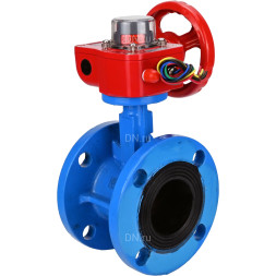 Затвор дисковый поворотный WBV1313E-2W-F-H Ду200 Ру16 фланцевый, корпус - чугун GGG40, диск - чугун GGG40, уплотнение - EPDM, с редуктором HGBF RQN3-680Z