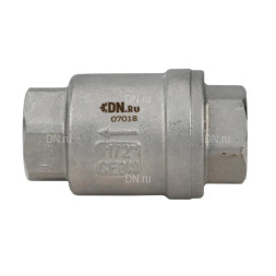 Клапан обратный VCS3232P-T 2″ Ду50 Ру16 резьбовой, пружинный, корпус - нержавеющая сталь 316, диск - нержавеющая сталь 316, уплотнение - металл
