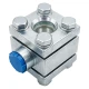 Стекло смотровое SG2-21G-T тип В ГОСТ 21836-2021 Ду25 Ру40 двустороннее, материал - углеродистая сталь, резьбовое