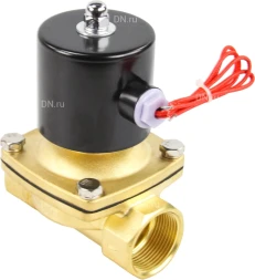 Клапан электромагнитный VS100-NT-NC-24VAC 1 1/4″ Ду32 Ру10 прямого действия двухходовой, корпус - латунь, присоединение - внутренняя резьба, уплотнение - NBR, нормально-закрытый, катушка - 24 В AC