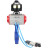 Затвор дисковый поворотный WBV1631E-2W-Fb-H Ду150 Ру16 LUG корпус - чугун QT450, диск - нержавеющая сталь 304, уплотнение - EPDM, с пневмоприводом PA-DA-105, пневмораспределителем 4V320-08 AC220V и БКВ APL-510N EX в Алматы