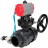 Кран шаровой BV4242E-FP-GRM-ISO Дн100 Ру10 полнопроходной, корпус - НПВХ, шар - НПВХ, уплотнение - EPDM, с пневмоприводом PA-DA-065, пневмораспределителем 4V320-08 AC220V и ручным дублером MON1-250-T26-ISO в Алматы