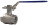Кран шаровой BV3232P(2pc)-FP-T-ISO-H Ду25 Ру63 полнопроходной двухходовой, нержавеющая сталь 316, внутренняя резьба, уплотнение - PTFE, с ISO-фланцем и рукояткой, 11х11, F04/F05 в Алматы