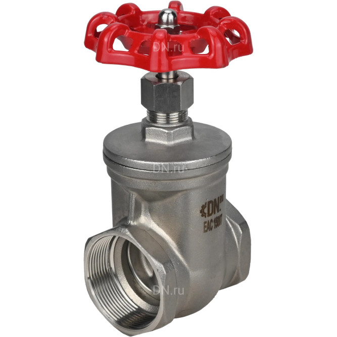 Задвижка клиновая GVWR3131M-2W-T-S Ду25 Ру16 резьбовая, шпиндель - выдвижной, корпус - нержавеющая сталь SS304, клин - нержавеющая сталь SS304, уплотнение - металл, управление - штурвал в Алматы