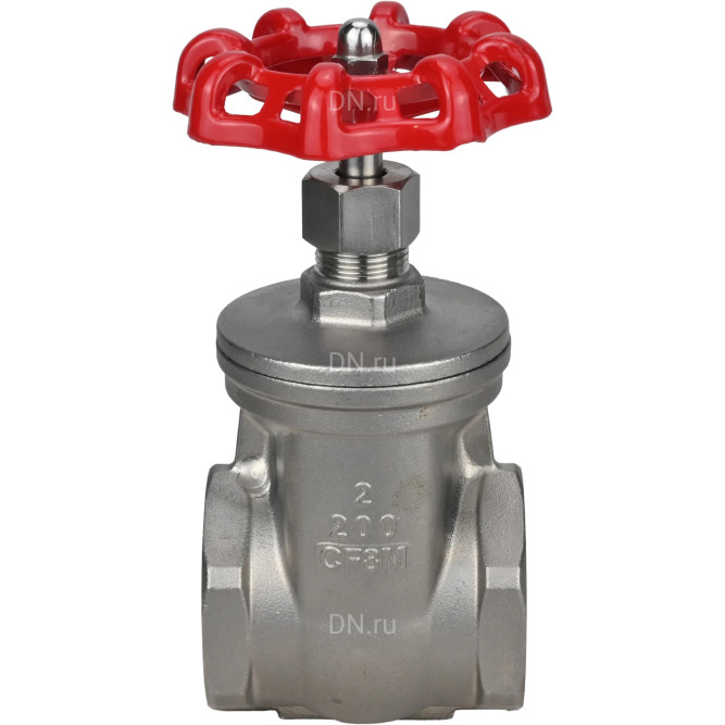 Задвижка клиновая GVWR3131M-2W-T-S Ду25 Ру16 резьбовая, шпиндель - выдвижной, корпус - нержавеющая сталь SS304, клин - нержавеющая сталь SS304, уплотнение - металл, управление - штурвал в Алматы