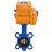Затвор дисковый поворотный WBV1432N-2W-Fb-H Ду250-040 Ру16, корпус - чугун GGG50, диск - нержавеющая сталь 316L, уплотнение - NBR, с электроприводом QT-N-040EM-1-24VAC-У1 в Алматы
