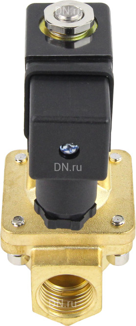 Клапан электромагнитный VS400-VT-NC-24VDC 3/8″ Ду10 Ру16, соленоидный двухходовой, корпус - латунь, уплотнение - Viton, резьбовой, нормально-закрытый, пилотный, катушка - 24В в Алматы