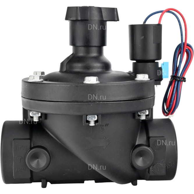 Клапан электромагнитный VS1141-NT-NC-24VDC 4″ Ду100 Ру10 соленоидный двухходовой пилотного действия, корпус - пластик PA66, уплотнение - NBR, внутренняя резьба, нормально закрытый (НЗ), катушка 24В DC в Алматы