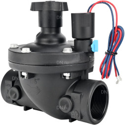 Клапан электромагнитный VS1141-NT-NC-24VDC 4″ Ду100 Ру10 соленоидный двухходовой пилотного действия, корпус - пластик PA66, уплотнение - NBR, внутренняя резьба, нормально закрытый (НЗ), катушка 24В DC