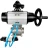 Кран шаровой BV3232P(3pc)-FP-W-ISO-H Ду80 Ру25, полнопроходной, трехсоставной, нержавеющая сталь 316, уплотнение - PTFE, под приварку, с пневмоприводом PA-DA-105-1, пневмораспределителем 4V320-08 AC220V, БКВ APL-210N в Алматы